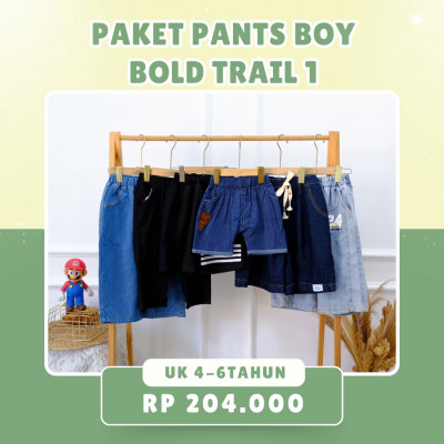 PAKET PANTS BOY BOLD TRAIL 1 ( ISI 6 PCS )